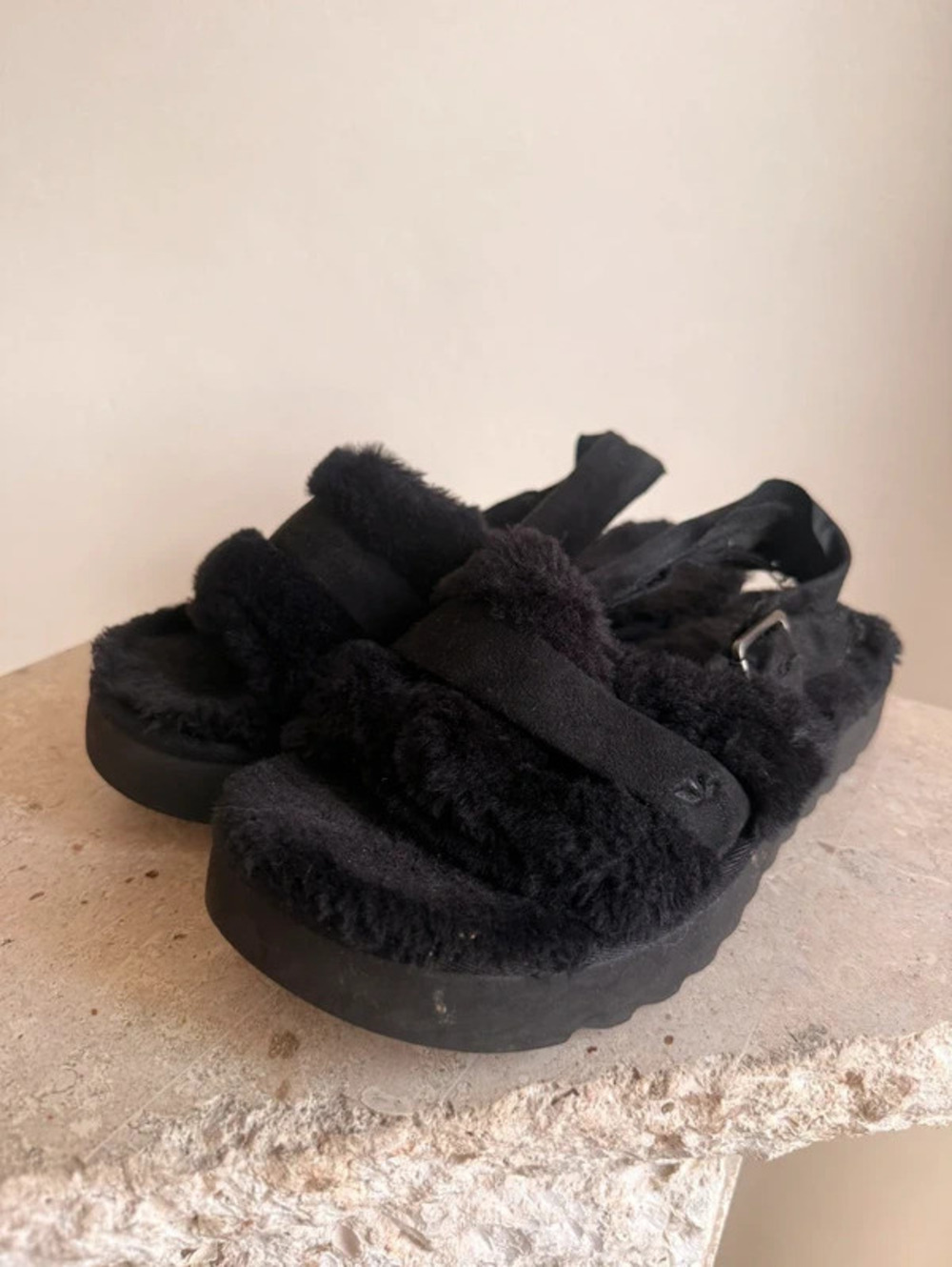 Ugg Koolaburra Fluffy Slipper Sandals